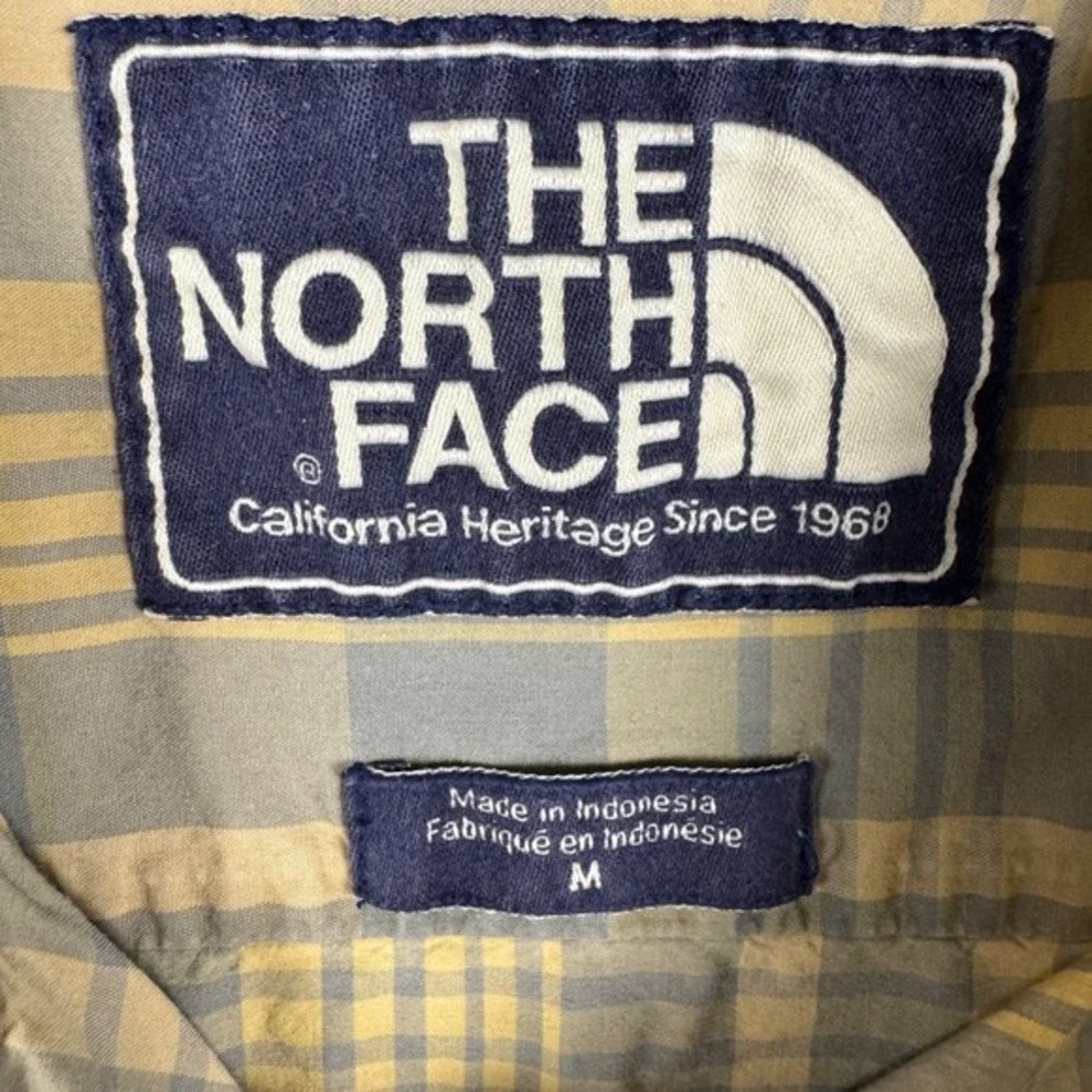 The North Face‎ Mens M Shirt Plaid Short Sleeve Multicolor Button Up